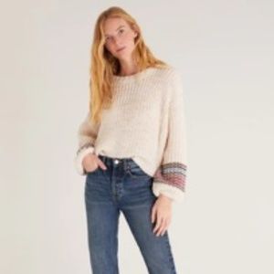 NWT Z Supply Solange Sweater with Heart, Size Medium